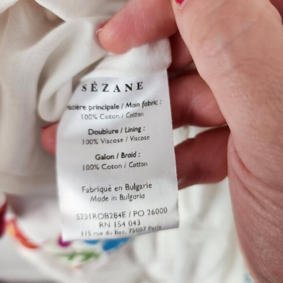 NWT Sezane X Farm Rio Alamedee Maxi Dress Size 4 - Picture 17 of 17